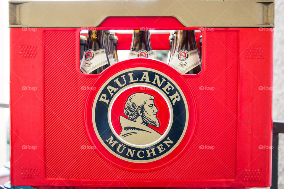 Case of paulaner beer