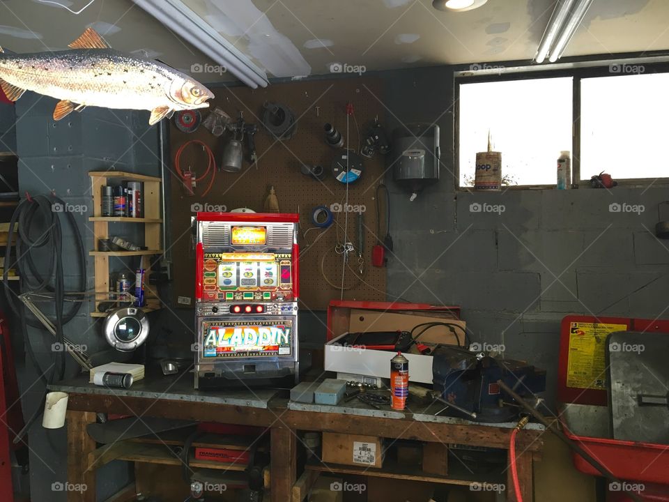 Slot in garage