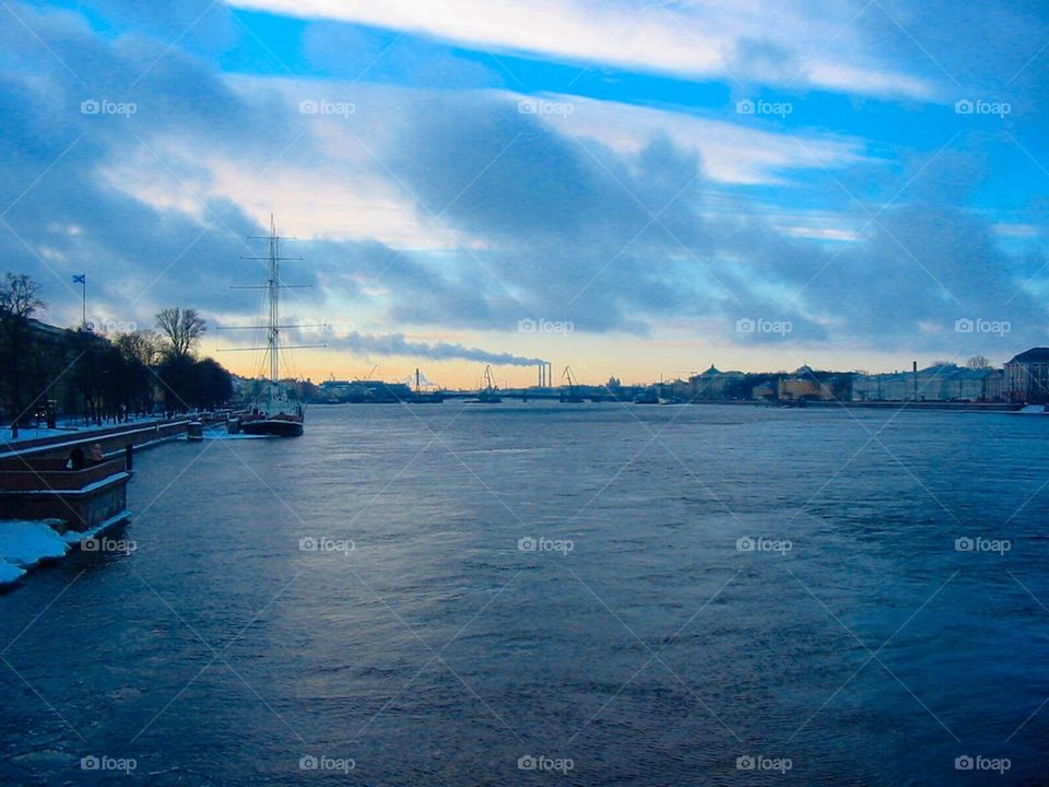 The Neva River in Russia