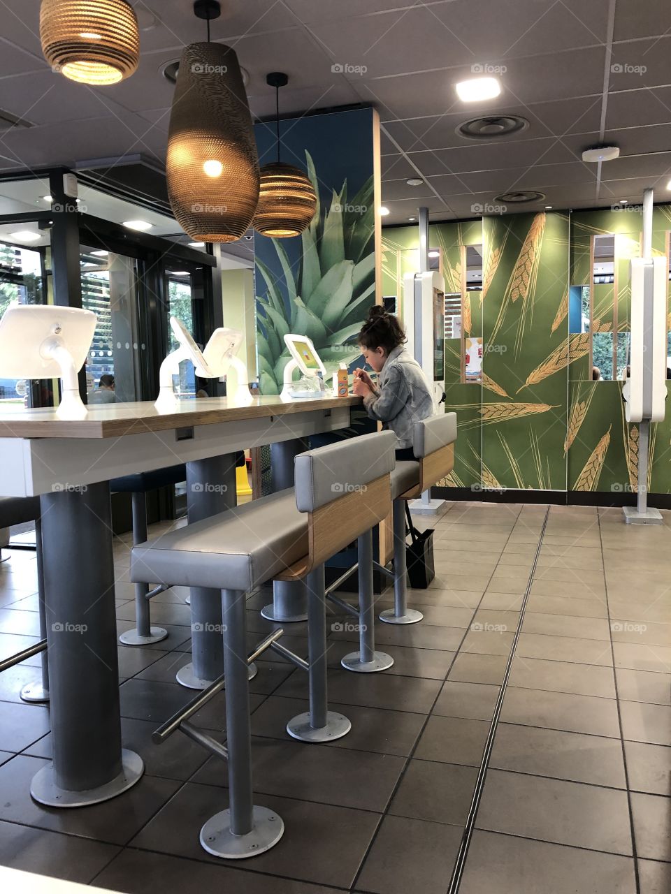 Loving her McDonald’s toy 