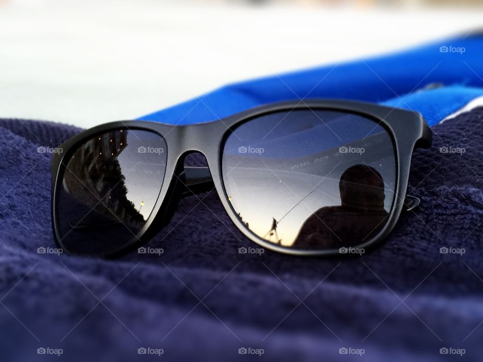 Reflection on sunglasses