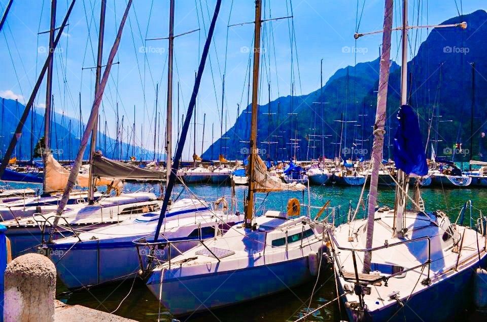 Boats in Riva del Garda