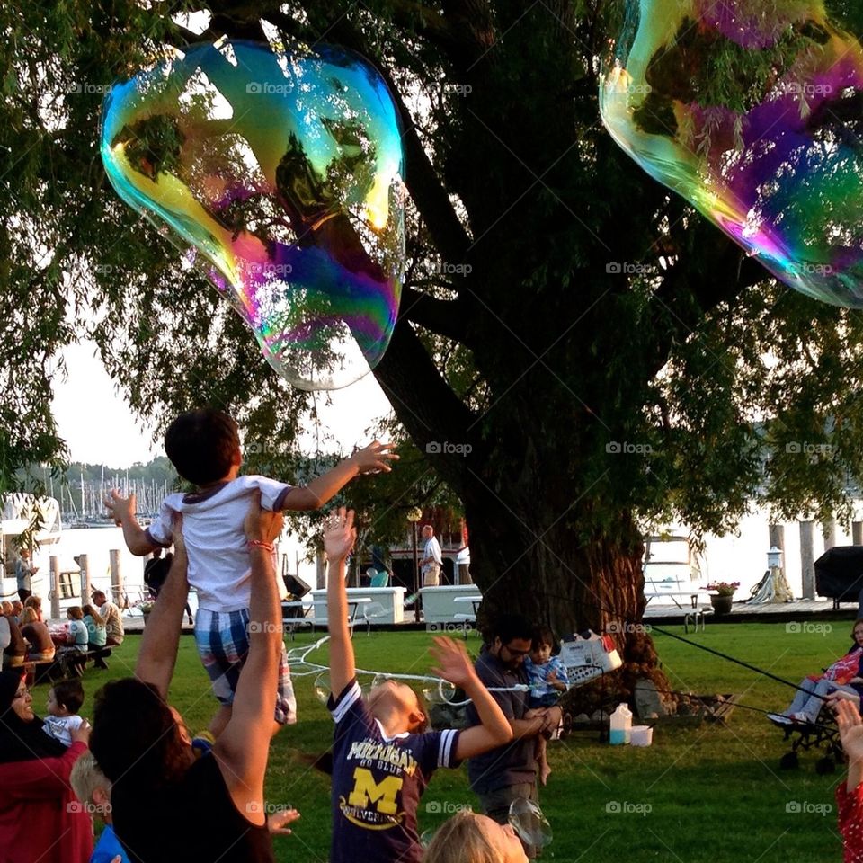 Summertime fun with bubbles. Pure michigan 