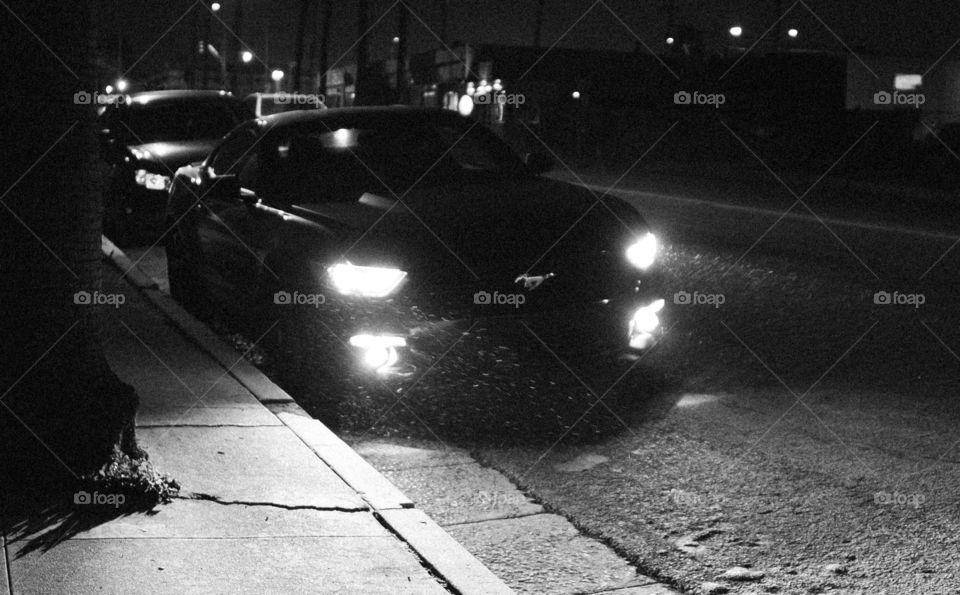 Black Car at Night