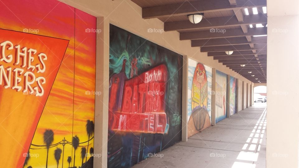 wall of art in Mesa Arizona