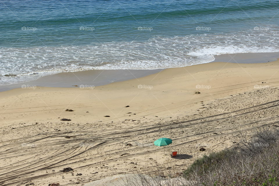 Lone beach comber