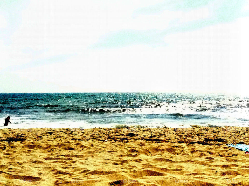 beach ocean sky blue by stevemachuca