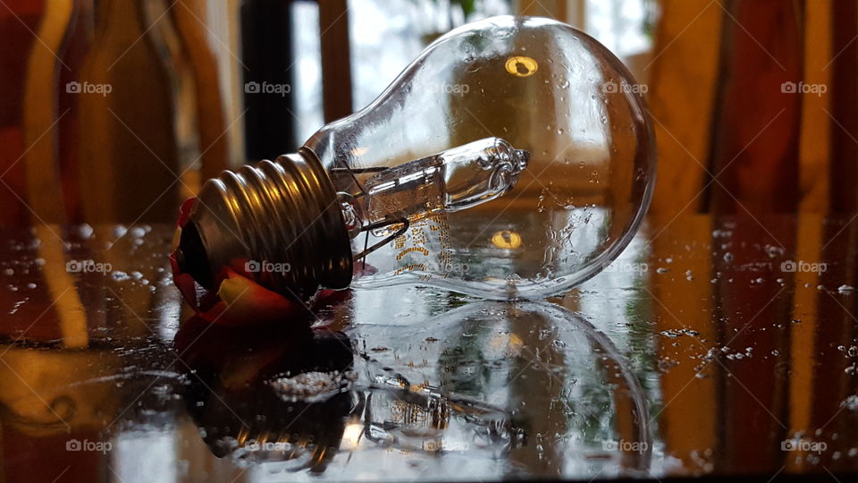 Close-up of a light bulb