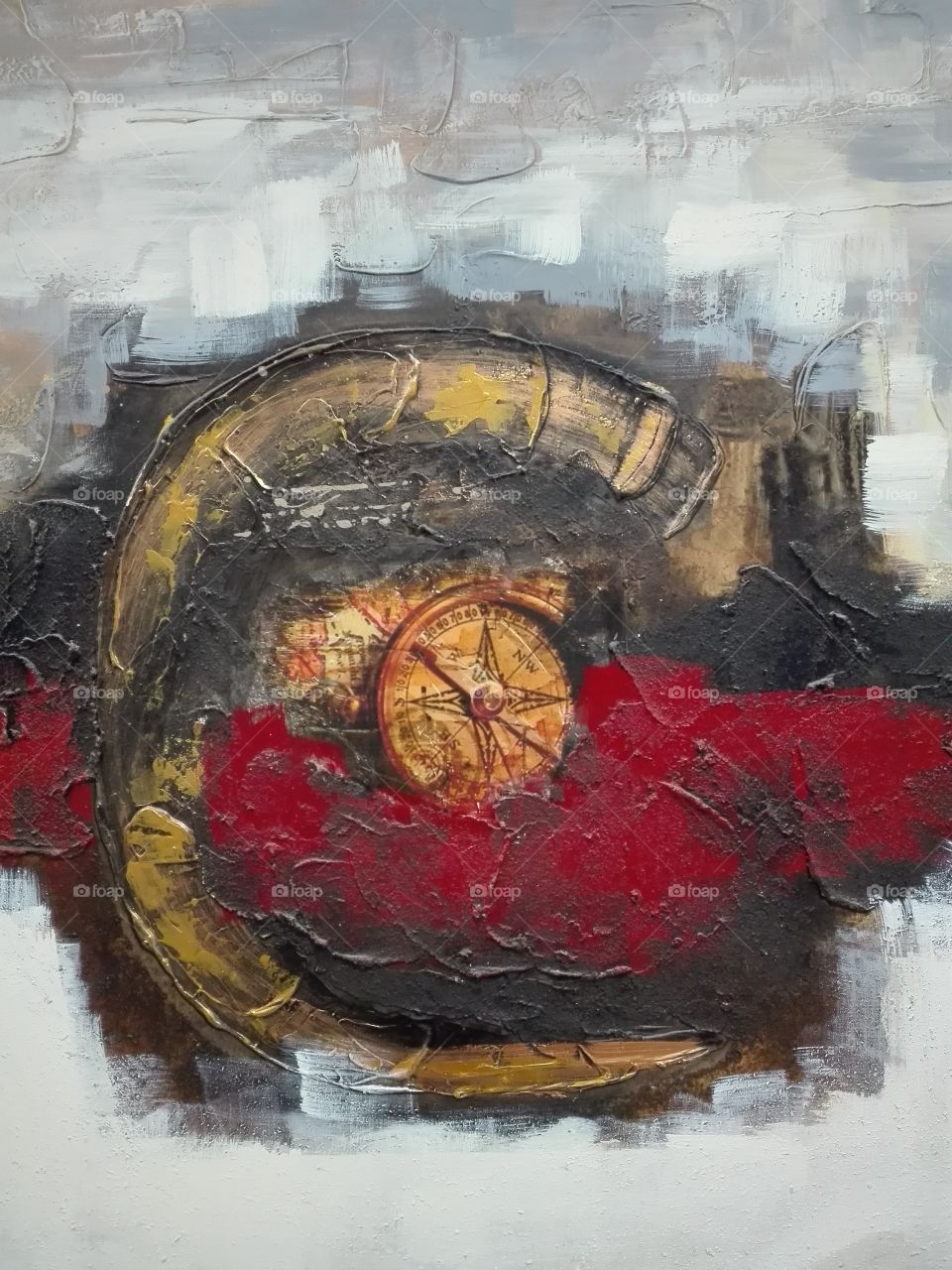 Abstract colors on canvas