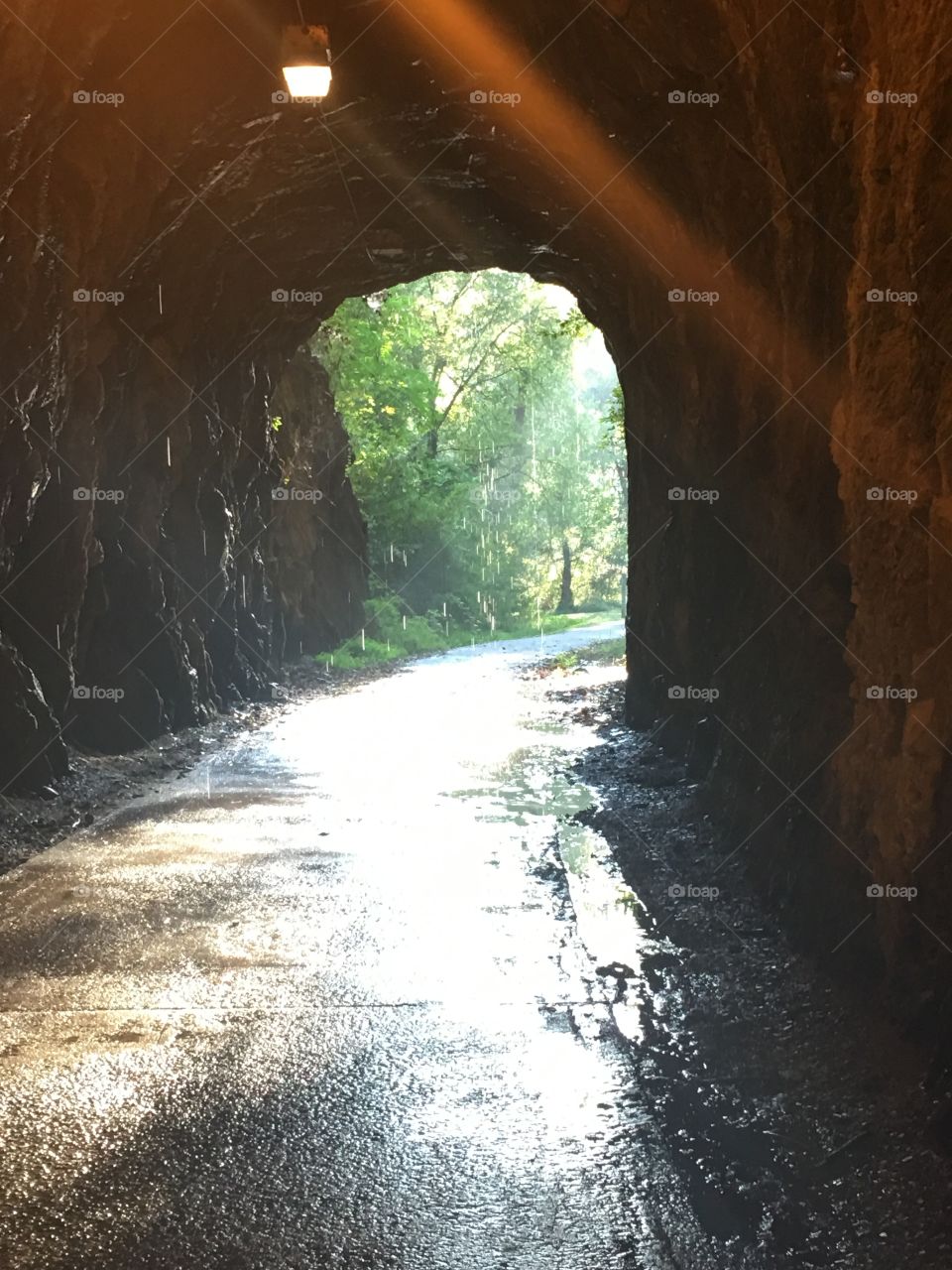 Through the tunnel