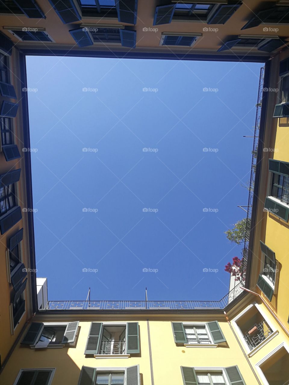 Rectangular piece of sky