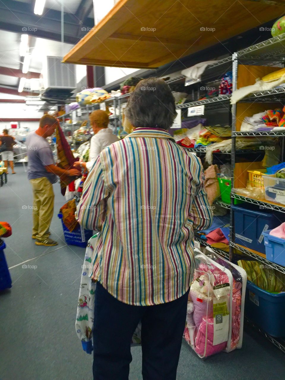 Elderly shopping