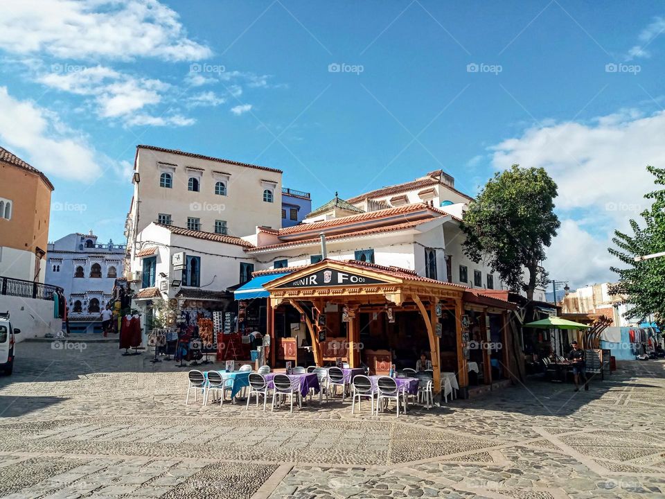 Place in chefchaouen city of morroco
