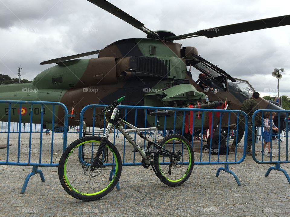 Bike and copter