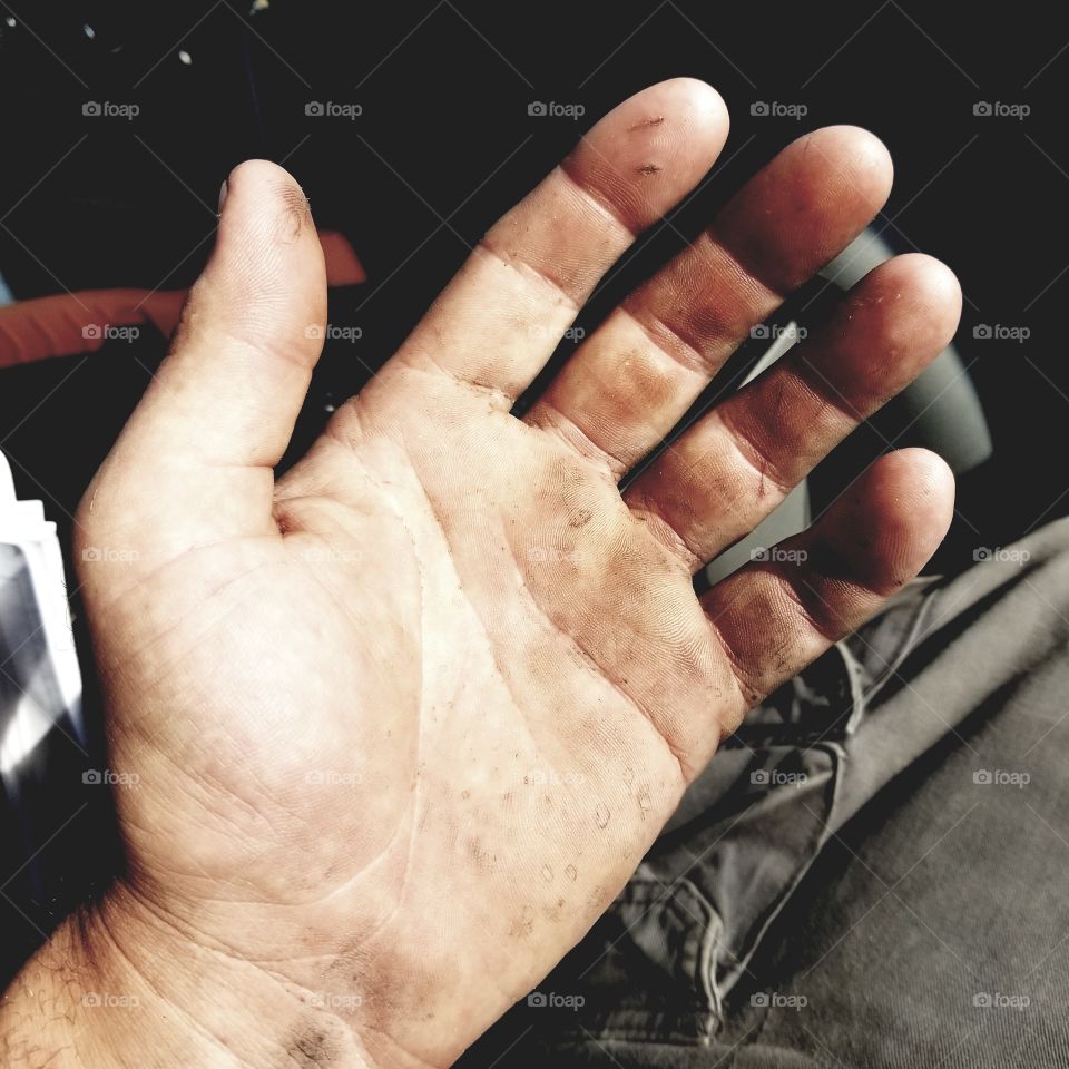 workers hand