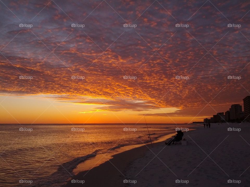 Sunset at the beach