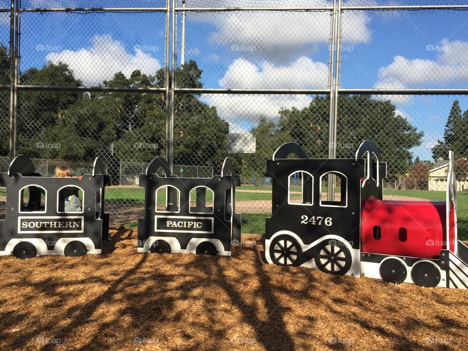 Train at the park 