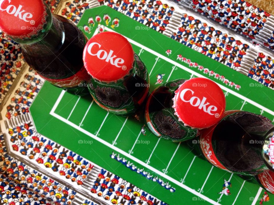 Coca-cola and football. 