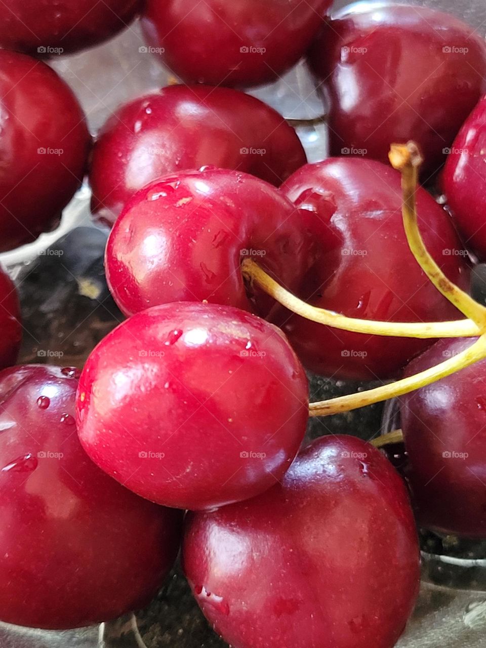 cerezas frescas