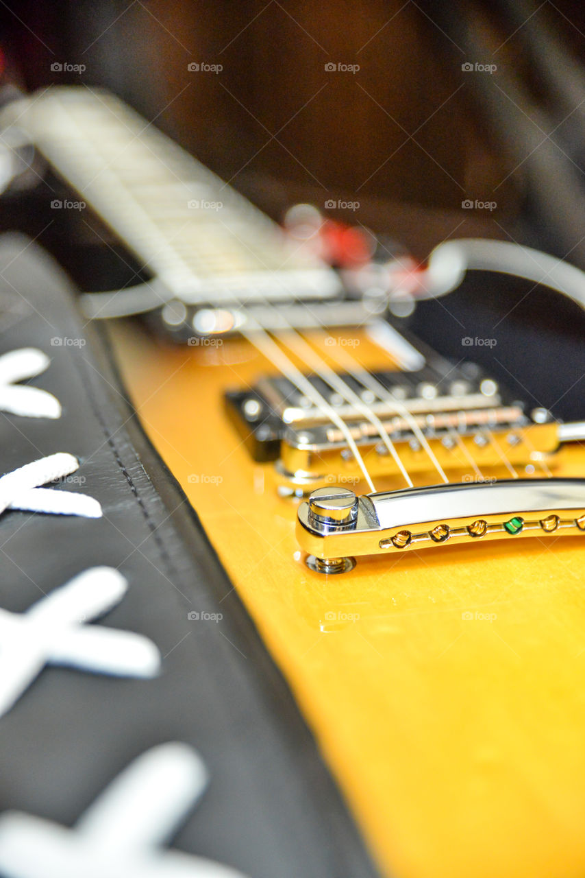 Yellow guitar