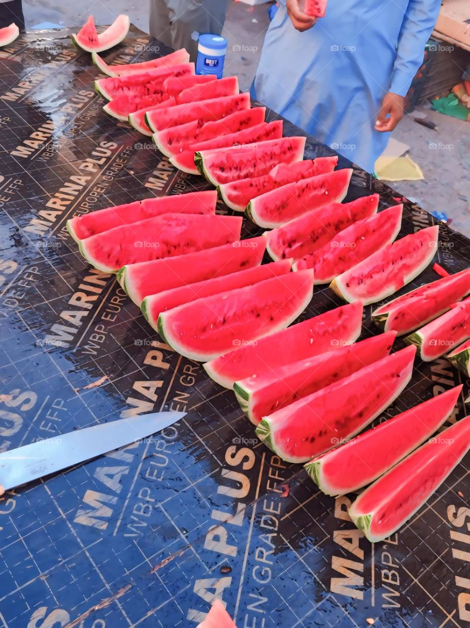 Refreshing Watermelon Slices Ready to Serve