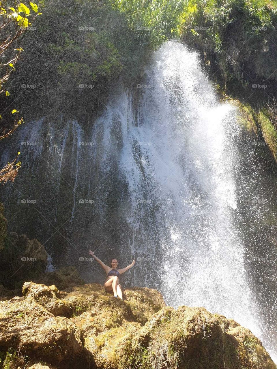 Waterfall#nature#human