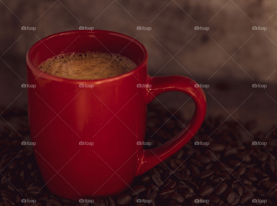 Red coffee mug