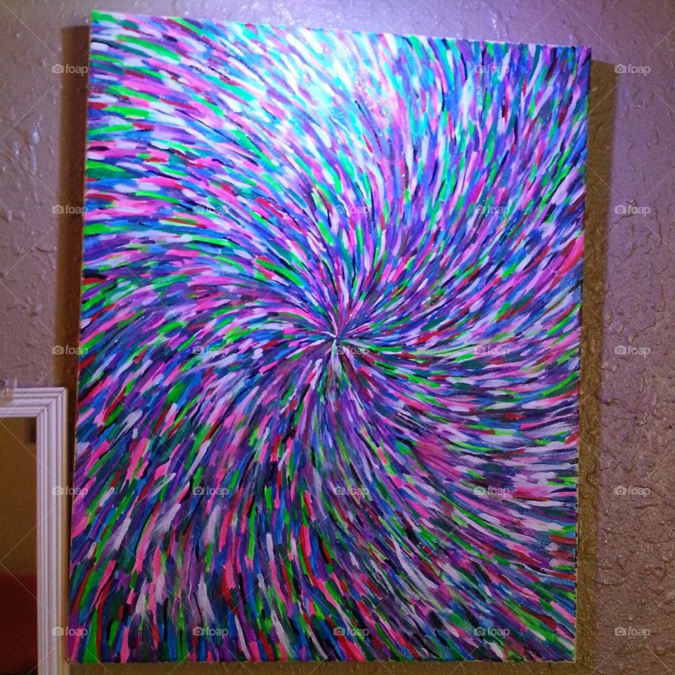 spirals. an original painting by Brina candi