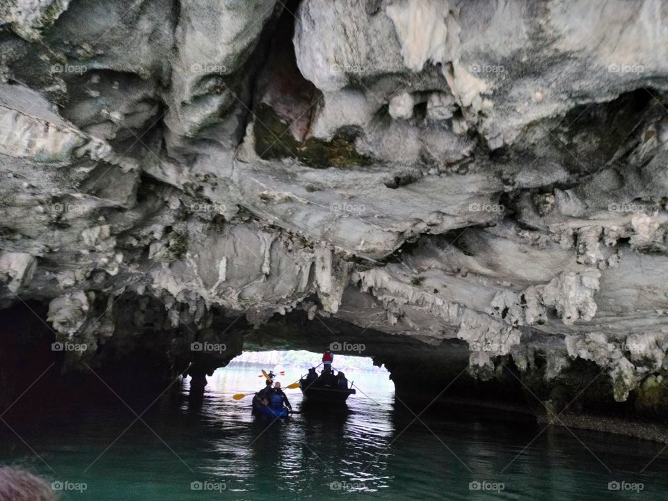 A cave in the River