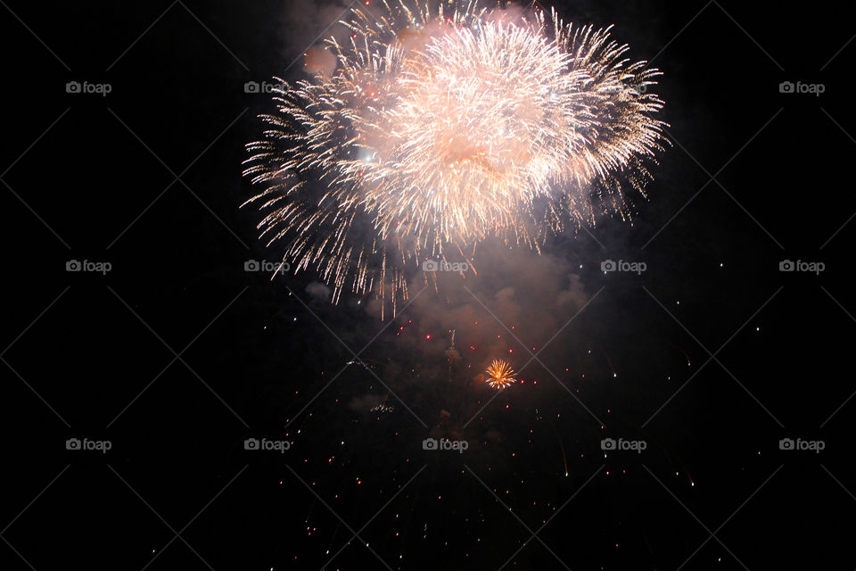 Fireworks, holiday, lights, flicker, splash, celebration, joy, sky, black sky, bright lights against the black sky, night, summer, night sky,
Bright lights of the salute against the black sky