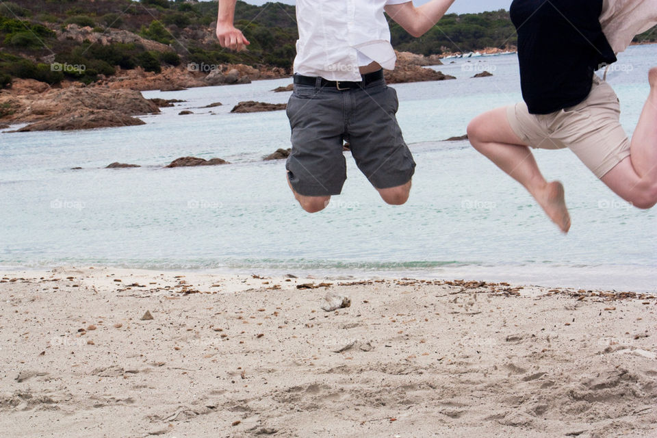 Jumping in Sardinia