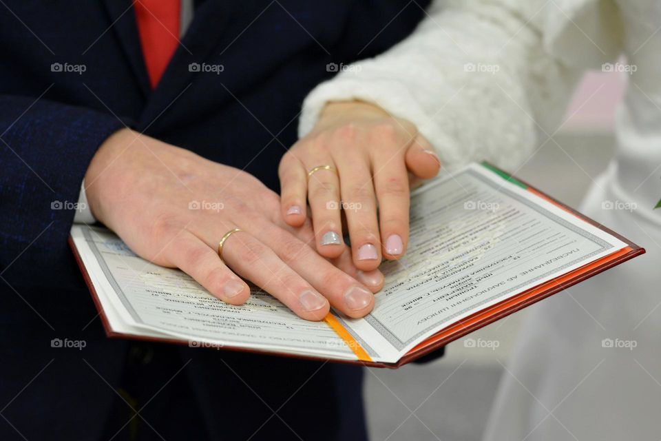 wedding rings ceremony, couple love