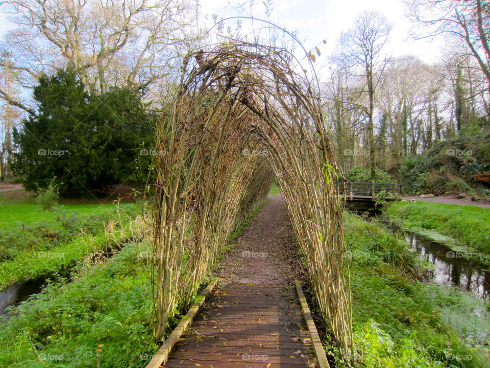 Walkway. Blarney castle