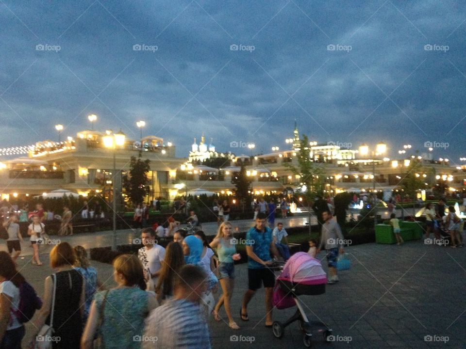 Kazan Казанская набережная, вечер, перед грозой 