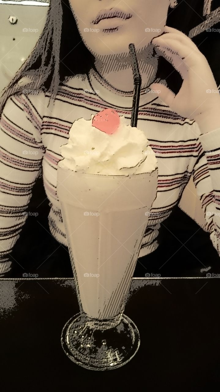 Cockies & cream shake. The Nighthawk Diner,  Oslo