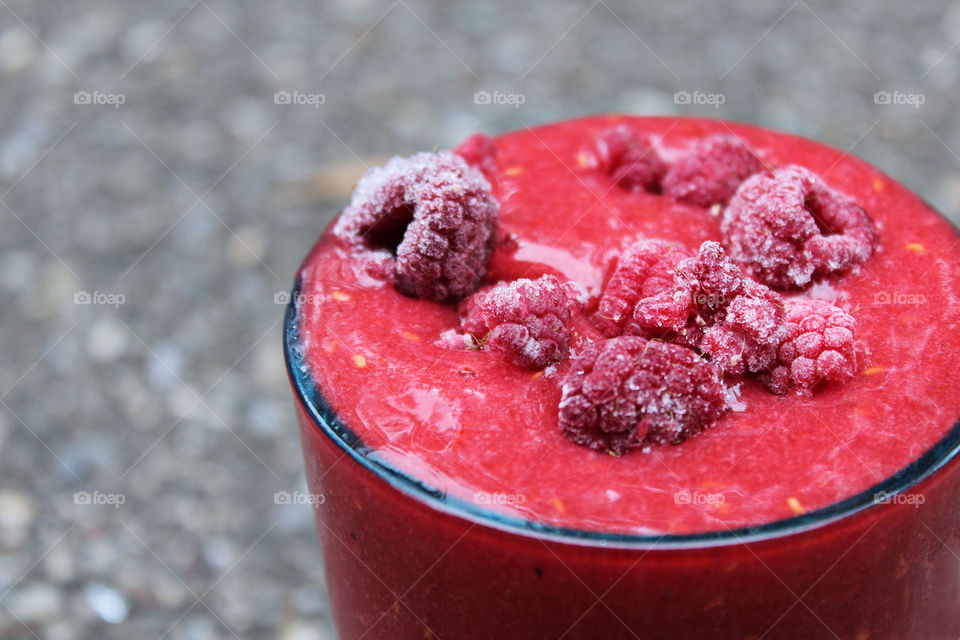 Raspberry smoothie 