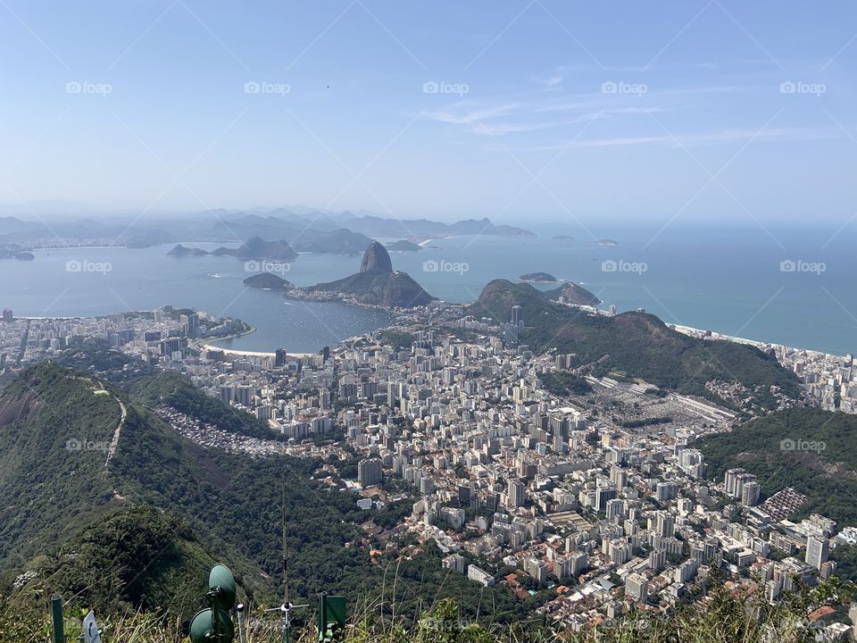 Panoramic view in a cloudy day 