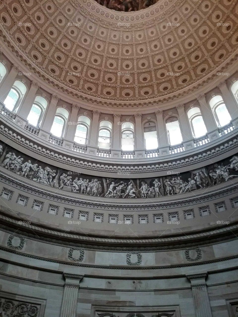 Interior of US Capitol Dome, Washington DC, USA