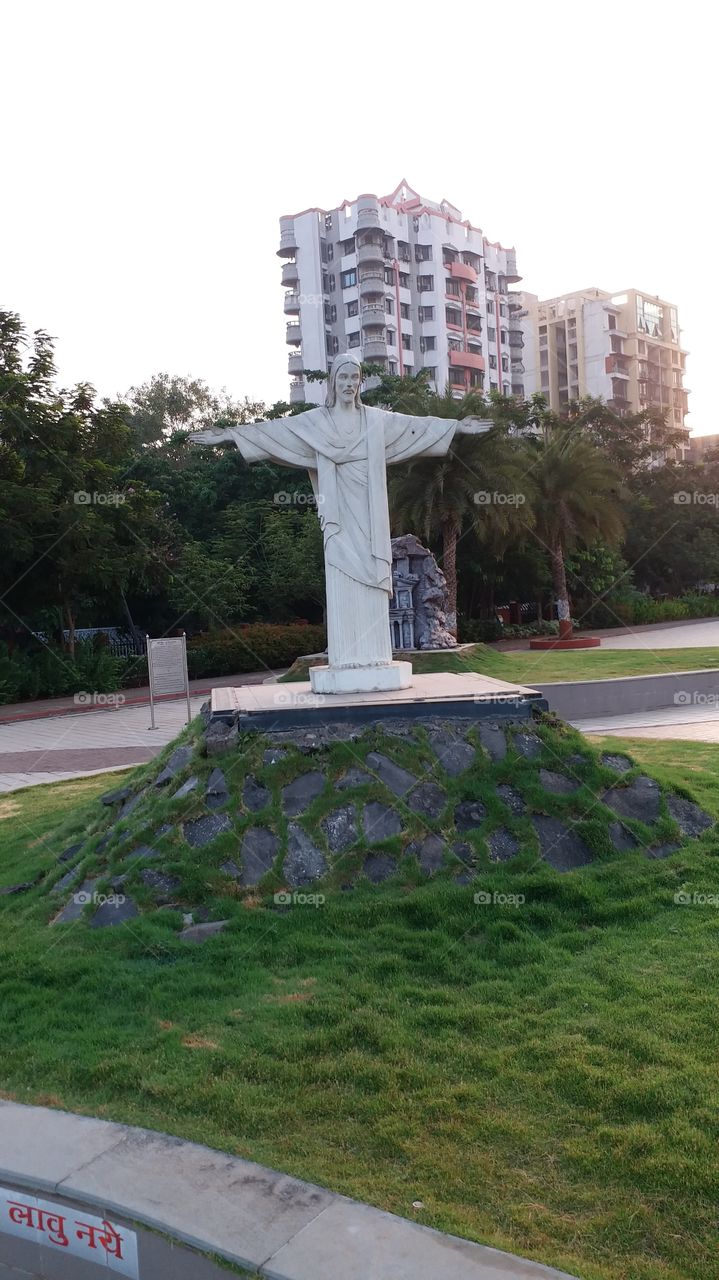 Replica of the Christ the Redeemer in Wonders Park Nerul India