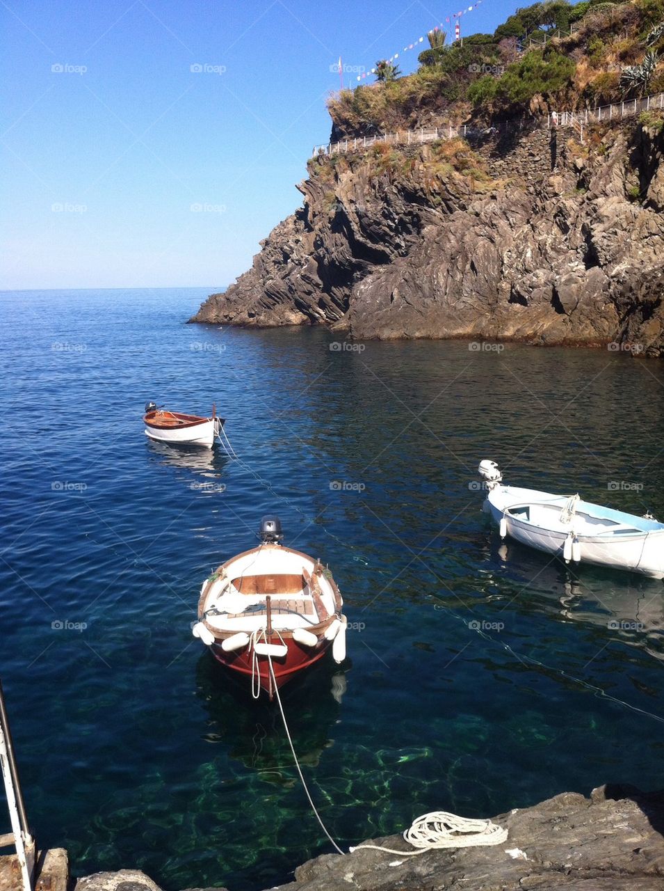 Boats in Manarola