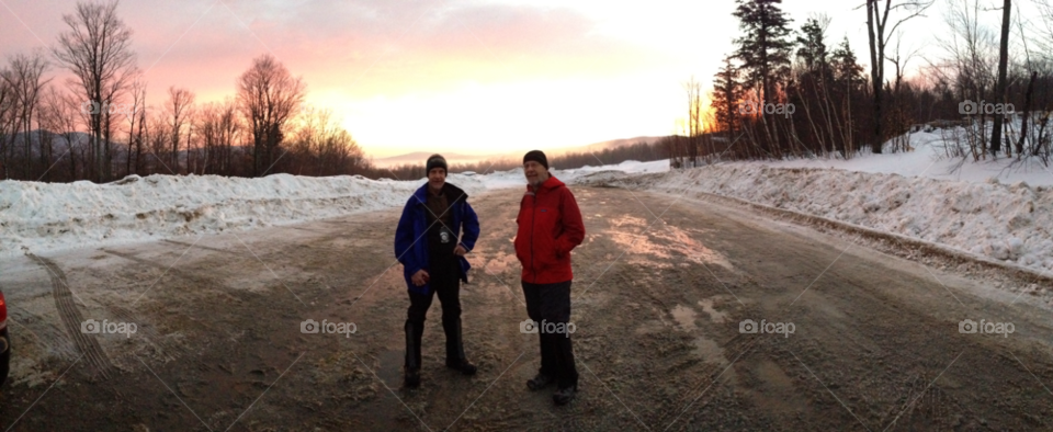 A winters hike