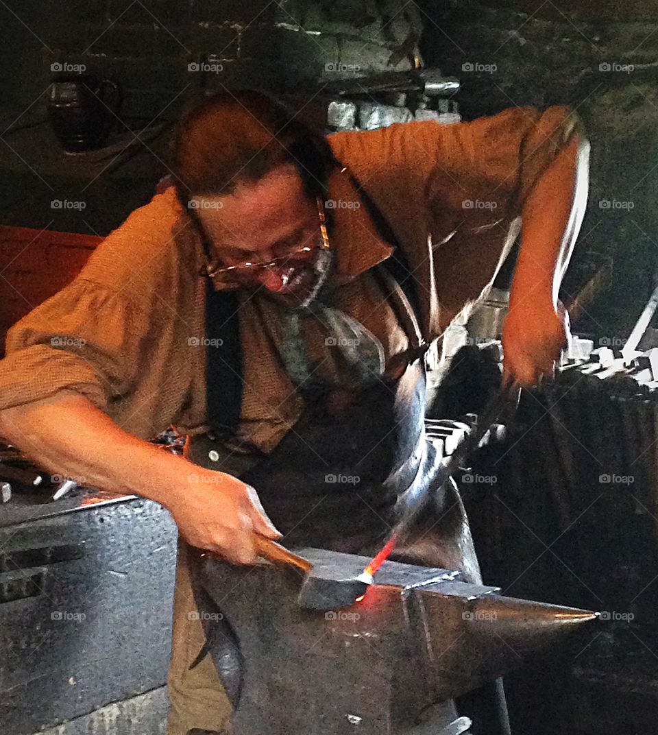 Blacksmith at work
