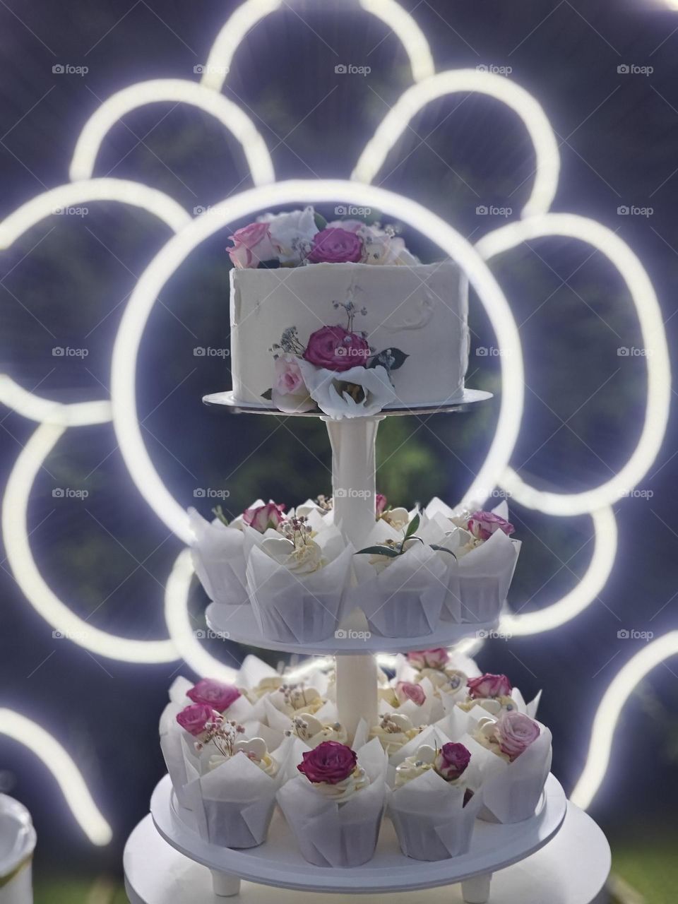 a wedding cake