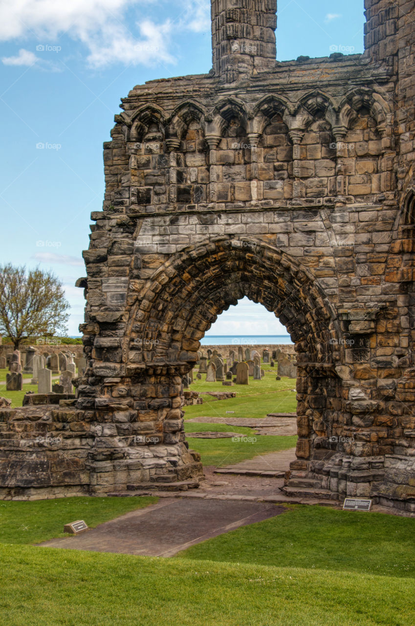 St Andrews cathedral ruins 