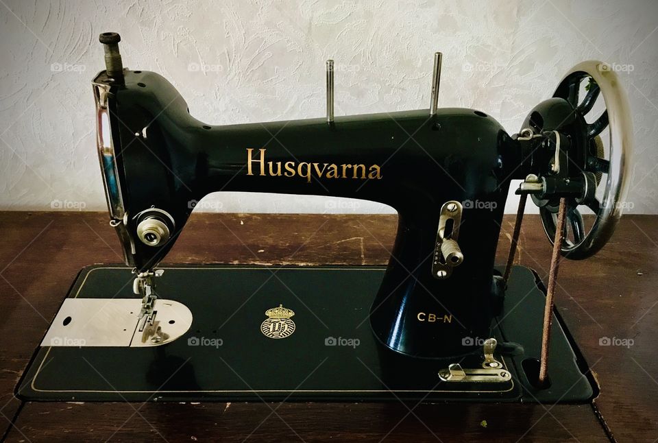Old beautiful sewing machine