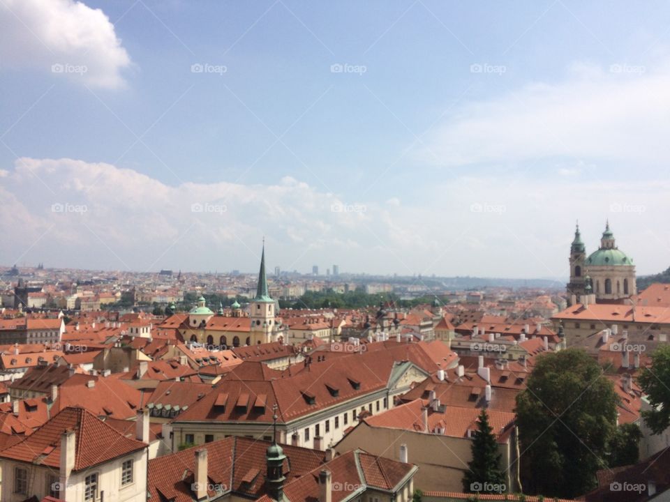 Rooftops of Prague. 