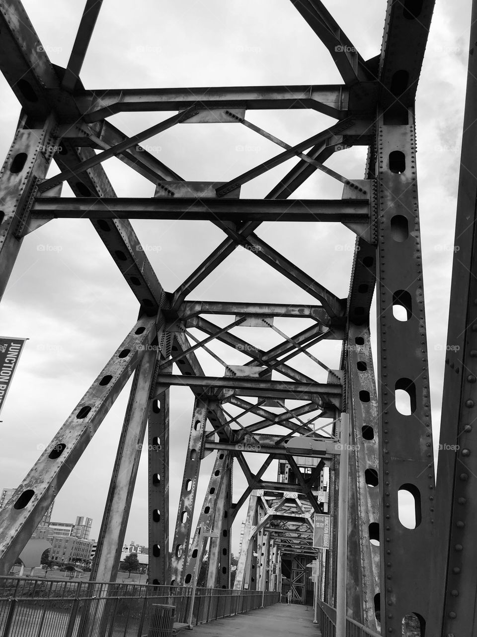 Bridge in black and white