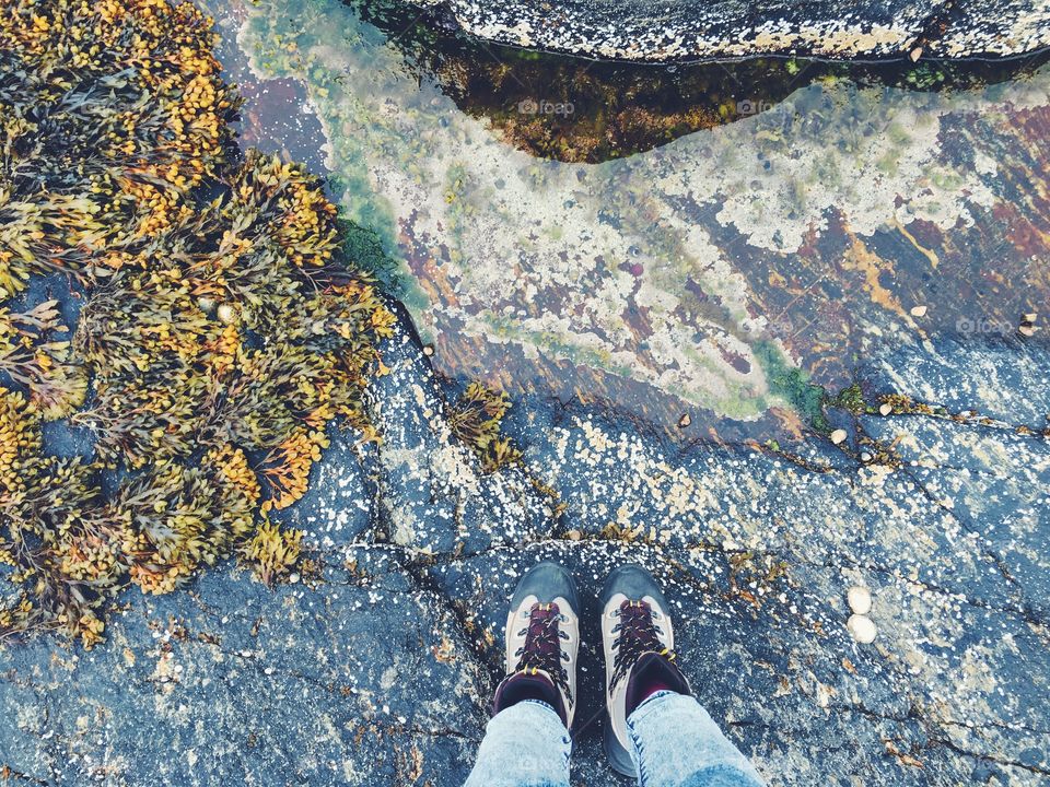 Feet view in Norway 