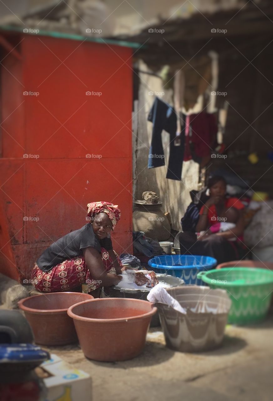 Laundry day, Dakar, Senegal 