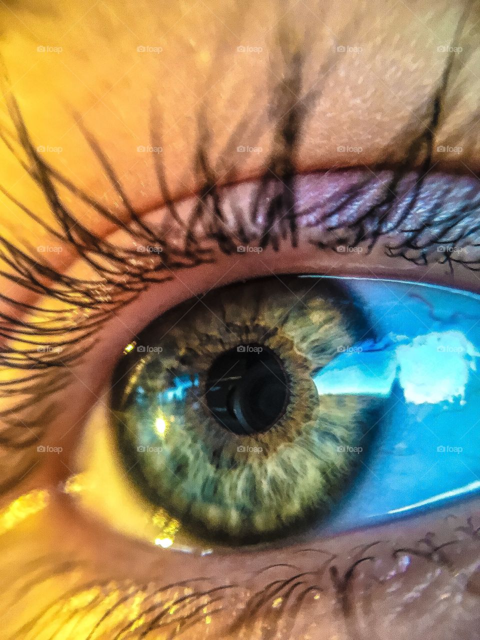 Detail of human eye